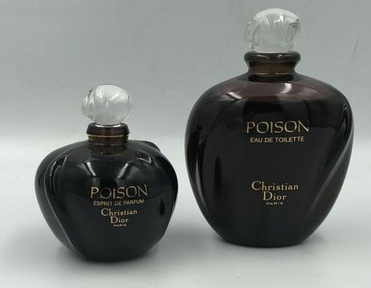 Christian Dior, Poison, Deux flacons : un esprit de parfum 50 ml et un eau de toilette100...