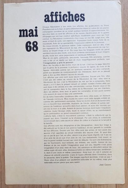 AFFICHES 26 Affiches MAI 68

Affiches anonymes des ateliers d'art populaire, affiches...