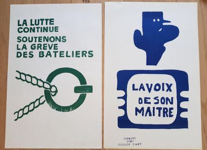 AFFICHES 26 Affiches MAI 68

Affiches anonymes des ateliers d'art populaire, affiches...