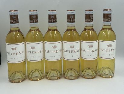 6 1/2 bouteilles Sauternes 4 ,Sauternes, Mis en bouteille Château d'Yquem 6 1/2 bouteilles...