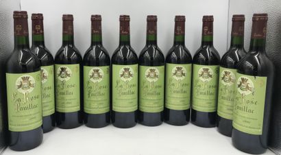 10 Bouteilles LA ROSE PAUILLAC, Pauillac mise Coop., 1998 10 Bottles LA ROSE PAUILLAC,...