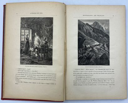 [Jules VERNE] 2 vol. [Jules VERNE] 2 vol.

- Les Indes noires, dessins par J. Férat,...