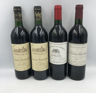 Lot de 4 Bouteilles comprenant : 
Set of 4 bottles including : 




- 2 Bottles Château...