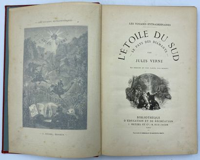 [Jules VERNE] 2 vol. [Jules VERNE] 2 vol.

- Les Indes noires, dessins par J. Férat,...