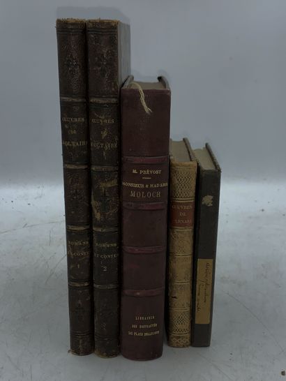 [LITTERATURE FRANCAISE] 5 vol. [LITTERATURE FRANCAISE] 5 vol.

- VOLTAIRE, Oeuvres...