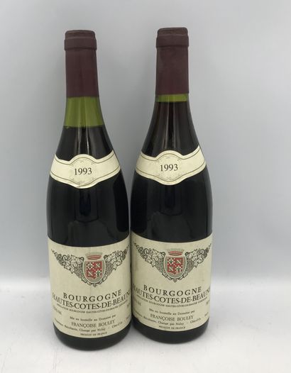 2 Bouteilles BOURGOGNE HTES CÔTES DE BEAUNE mise Dom. Fr. Bouley Prop., 1993 2 Bottles...