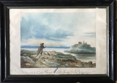 Lot comprenant : Lot comprising : 

-ANONYMOUS

THE SHEPHERD OF TUDY ISLAND

Watercolour...