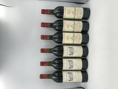 Lot de 6 bouteilles comprenant : Pack of 6 bottles including :

- 3 Bottles Château...