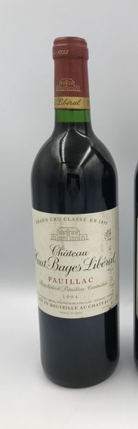 1 bouteille Chateau Haut-Bages Liberal, Paulliac GDC, 1994 1 bouteille Chateau Haut-Bages...