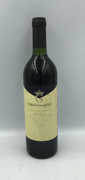 1 Bouteille RIOJA Marques de Grinon "Coleccion Personal" Reserva, 1994 1 Bottle RIOJA...
