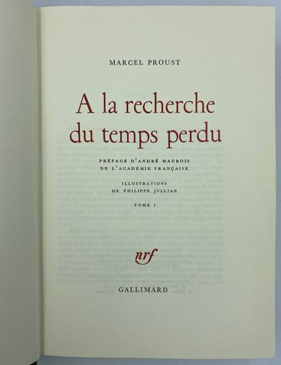 Marcel PROUST Marcel PROUST

A la recherche du temps perdu, illustrations par Philippe...