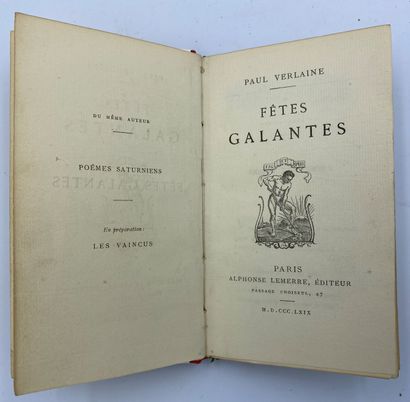 null [LITTERATURE] 4 vol. 


Paul VERLAINE, Fêtes galantes, Paris Alphonse Lemerre...