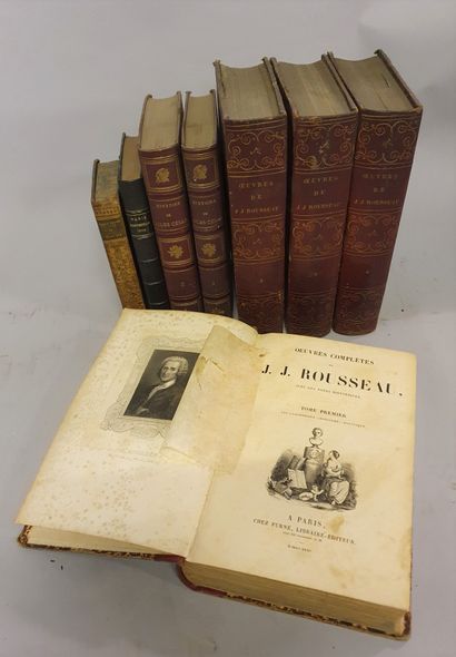null 
*Lot de 8 volumes reliures du XIXe et début XXe siècle : Histoire de Jules...