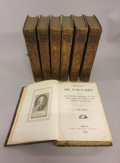 null 
*[VOLTAIRE]





Œuvres de Voltaire, Paris, Bacquenois, 1833, 6 tomes in quarto,...