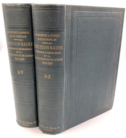 null ROBINET-CHAPLAIN-ROBERT- DICTIONARY- REVOLUTION] 2 vols. 


Dr. ROBINET, Adolpe...