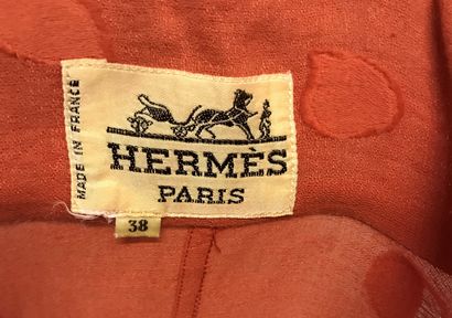 HERMES - Paris HERMES - Paris

ROBE tunique à manches courtes rouge en coton et lin...