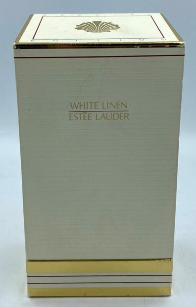 ESTEE LAUDER " White linen " ESTEE LAUDER " White linen 

Glass bottle, titled under...