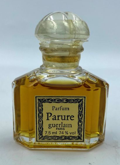 GUERLAIN " Parure " GUERLAIN "Parure" (set) 

Glass bottle, four-lobed cap, titled...