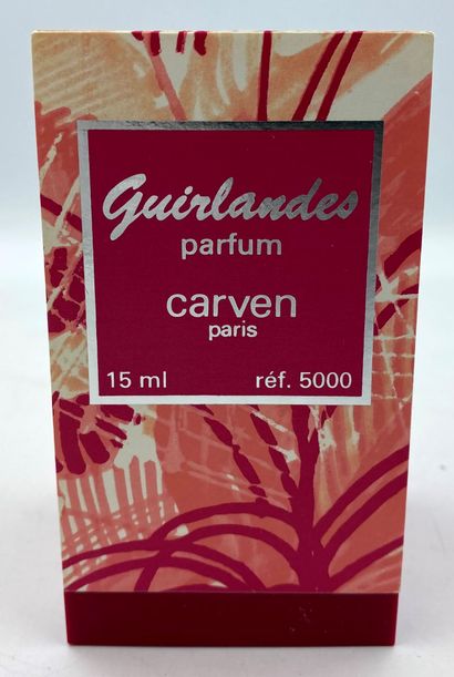 CARVEN " Guirlandes " CARVEN "Guirlandes 

Glass bottle, floral decoration in the...