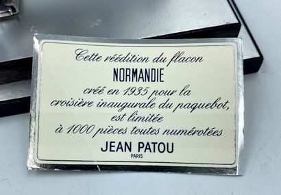 Jean PATOU JEAN PATOU " Normandie " 

Réédition du flacon de 1935 

Flacon en verre,...