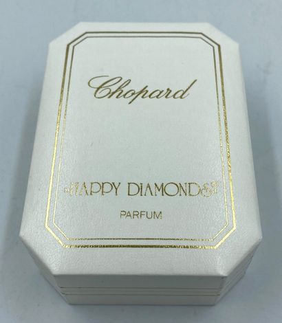 CHOPARD " Happy Diamonds " CHOPARD " Happy Diamonds " 

Flacon en verre, titré. Nœud...