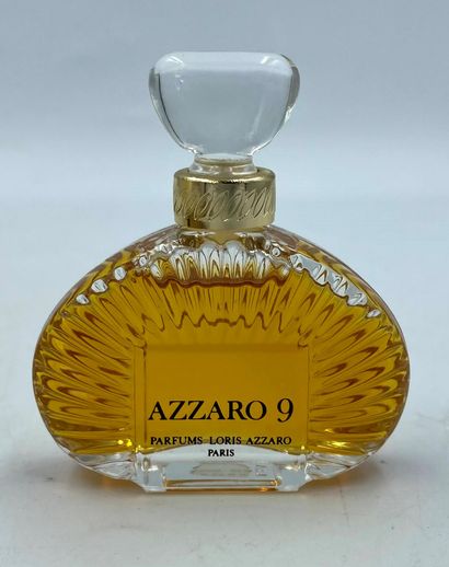 LORIS AZZARO " Azzaro 9 " LORIS AZZARO "Azzaro 9 

Glass bottle, round shape, titrated....