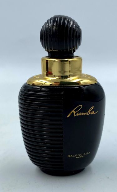 BALENCIAGA " Rumba " BALENCIAGA "Rumba 

Black glass bottle, titled in gold letters....