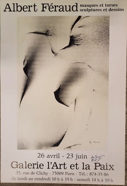 Lot de 27 affiches de Beaux-Arts dont Lot of 27 Fine Arts posters including "Beaubourg"...