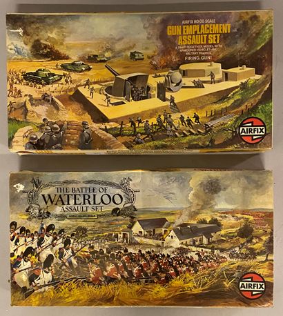 AIRFIX. Deux boites à monter dont « bataille de Waterloo » (ref. 51653-6) et « bataille...