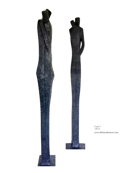 Hiam DEMEULENAERE Hiam DEMEULENAERE 

"COUPLE 1", 2019

Sculpture en plâtre sur armature...