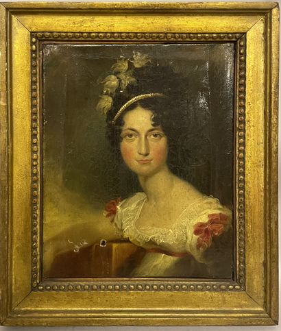 Attribué à John BOADEN Attribué à John BOADEN

PORTRAIT DE JEUNE FEMME, 1815

Huile...