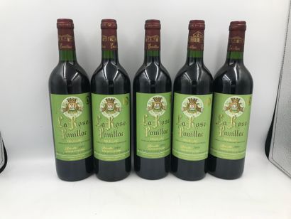 5 Bouteilles LA ROSE PAUILLAC, Pauillac mise Coop., 2003 5 Bouteilles LA ROSE PAUILLAC,...