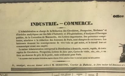 " Office de publicité, 9 boulevard Montmartre" Idustre - Commerce - Affaires générales...
