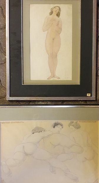 Odilon ROCHON (1868-1947) Odilon ROCHON (1868-1947)

Deux aquarelles sur papier,...