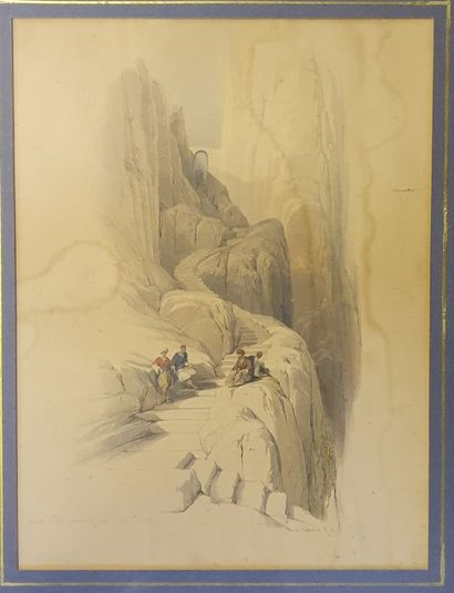 David ROBERTS (1796-1864) David ROBERTS (1796-1864)

"Ascent to the summit of Sinai...