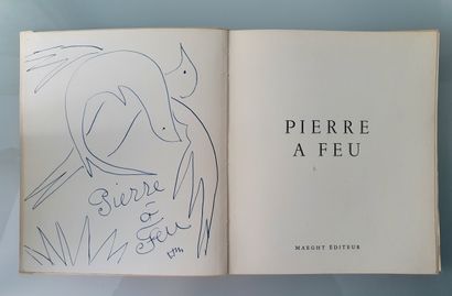 MATISSE (Henri). Pierre à feu. Les miroirs profonds. Paris, Maeght, 1957, in-4, carré,...