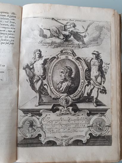 OVIDE. Pub ovidii nasonis metamorphosen libri XV. Parisiis, Morelli, 1637, in-fol,...