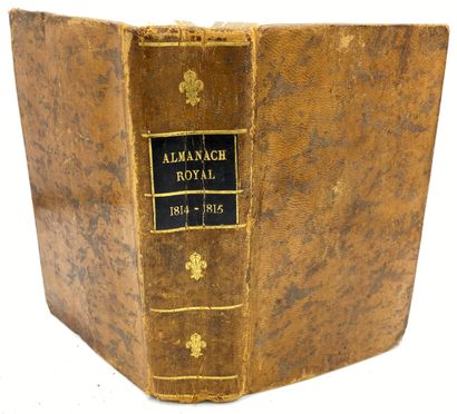 ALMANACH 1814-1815, Testu à Paris, reliure basane, 1 ol in-8 ALMANACH 1814-1815,...