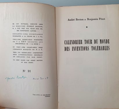 BRETON (André). Almanach surréaliste du demi-siècle. Paris, Sagittaire,1950, in-8,...