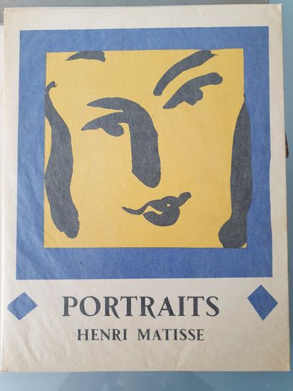 MATISSE (Henri). Portraits. Monte-Carlo, Sauret, 1954, in-4, br. couv. rempl. ill.,...