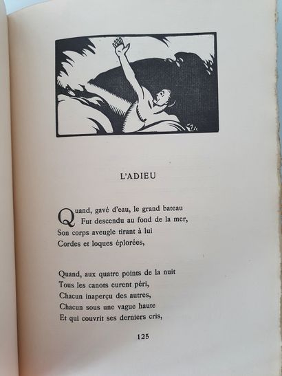 VILDRAC (Charles) - PICART LE DOUX. Livre d’amour. Bois de Picart Le Doux. Paris,...