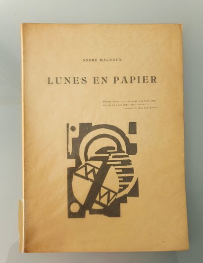 MALRAUX (André) - LEGER (Fernand). Lunes en papier. Paris, Editions de la galerie...