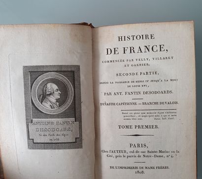 FANTIN DESODOARDS (Antoine). Histoire de France. Commencée par Velly, FANTIN DESODOARDS...