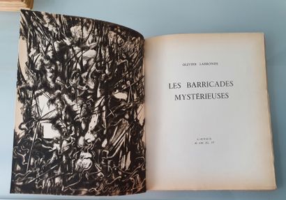 LARRONDE - BEAUREPAIRE. Les barricades mystérieuses. Paris, l’auteur, 1946, in-4,...