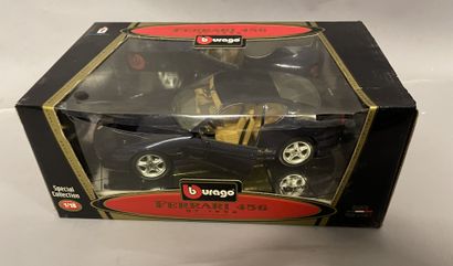 BURAGO BURAGO

Ferrari 456 1/18 special collection, navy blue 

(wear and tear on...