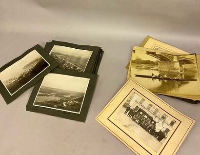 PHOTOGRAPHIES ANCIENNES Lot of old black and white photographs from 1914 Rouen, Le...