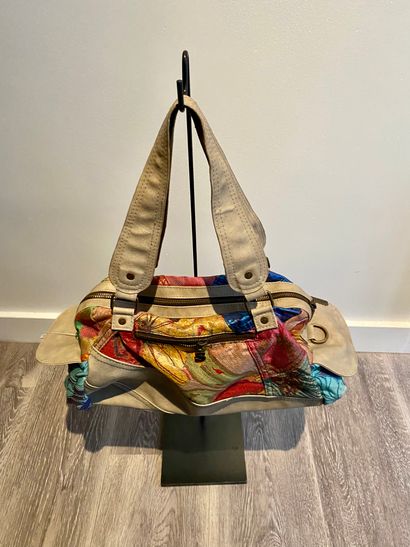 DESIGUAL DESIGUAL. La vida es chupa" fabric and leather handbag with shoulder handles

20...