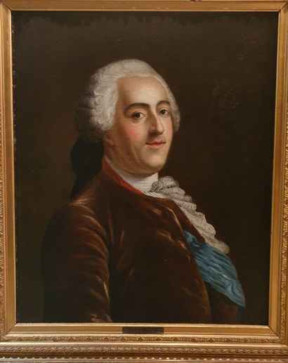 FRANÇAISE VERS 1800 French school around 1800

Portrait of Louis XV 

Oil on canvas,...