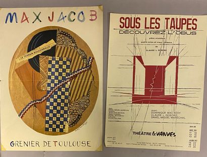 LOT D'AFFICHES Important lot of posters of poetry, theater, Fine Arts (DADA, SURVAGE...
