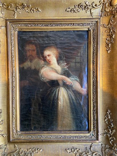 ECOLE DU XIXE School of the XIXth century

Portrait of a woman with a candle

Oil...